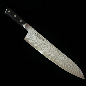 【新定番】三昧MCUSTA ZANMAI クラシック3ダマスカス　牛刀 黒　(180/210/240mm)