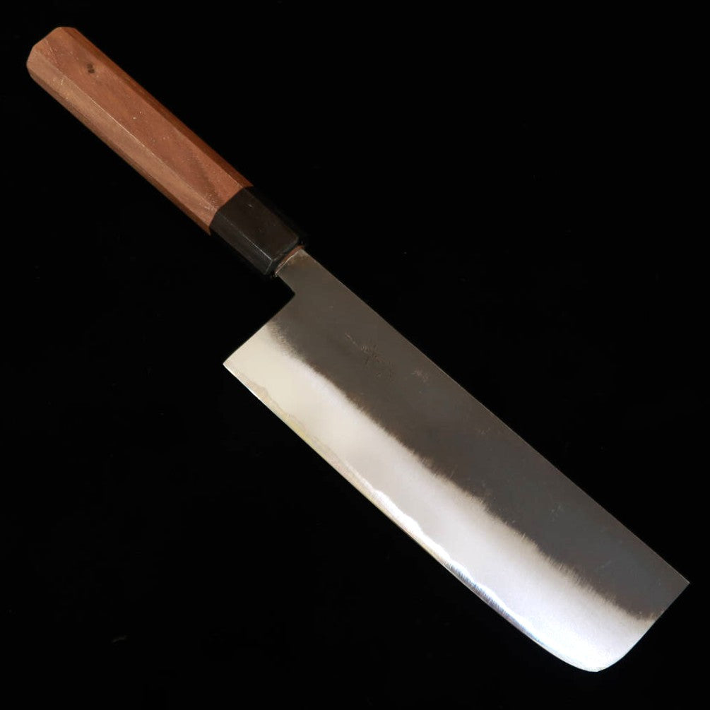 景清KAGEKIYO 菜切 白紙二号 黒打ち ウォルナット柄（165mm）