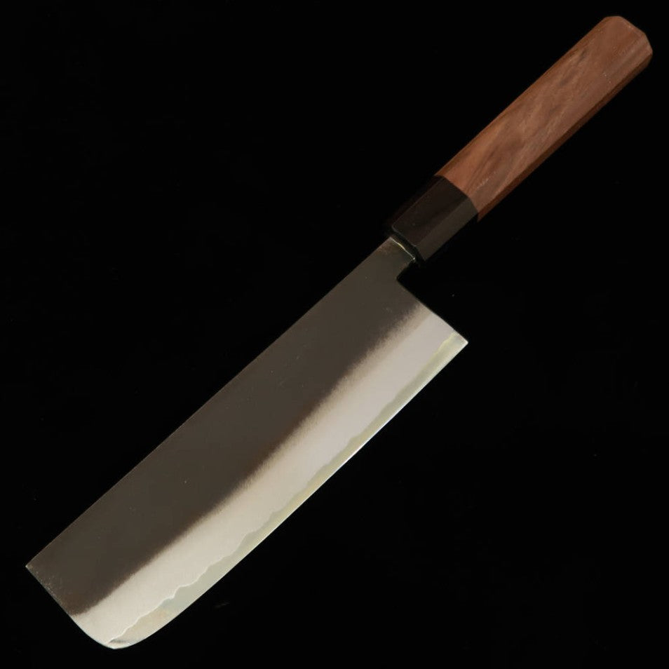 景清KAGEKIYO 菜切 白紙二号 黒打ち ウォルナット柄（165mm）