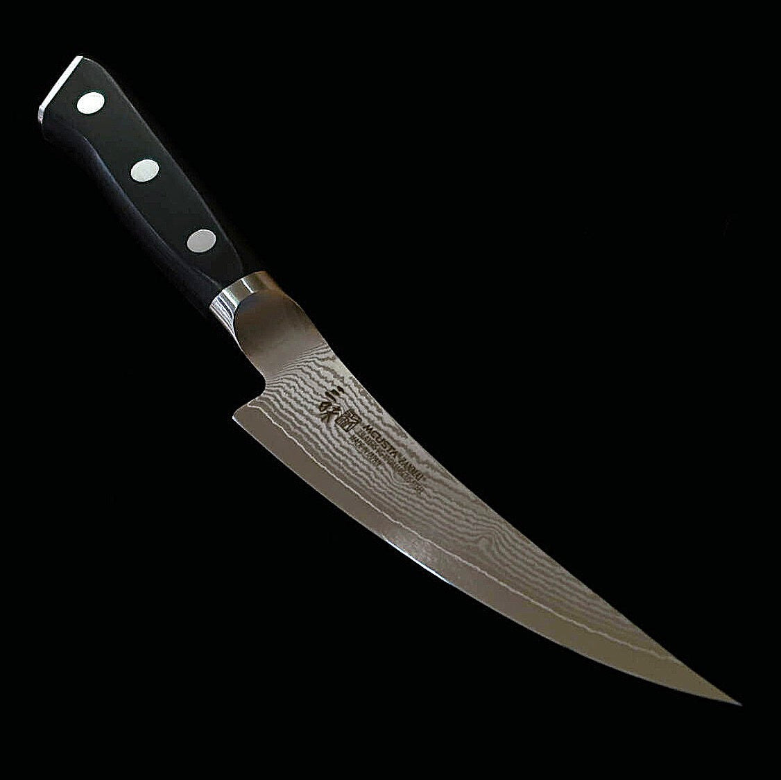 【新定番】三昧MCUSTA ZANMAI クラシック3ダマスカス　ボーニング 黒　(165mm)