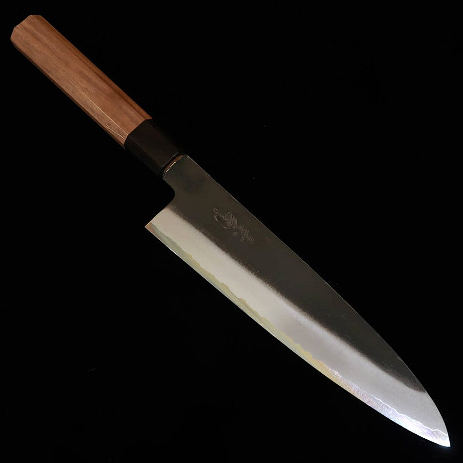 Kagekiyo gyuto, aço Aogami #2, acabamento kuro-uchi, cabo de nogueira (210 mm)