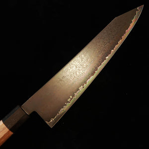 KAGEKIYO Kiritsuke Gyuto VG-10 Black Hammered Damascus Walnut Handle (210/240mm)