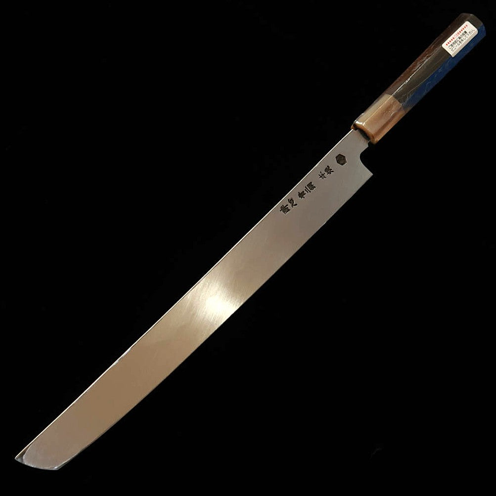 酔心 SUISIN 池田美和作 青紙二号 先丸蛸引 本焼  黒檀八角柄 朴鞘（270ｍｍ）