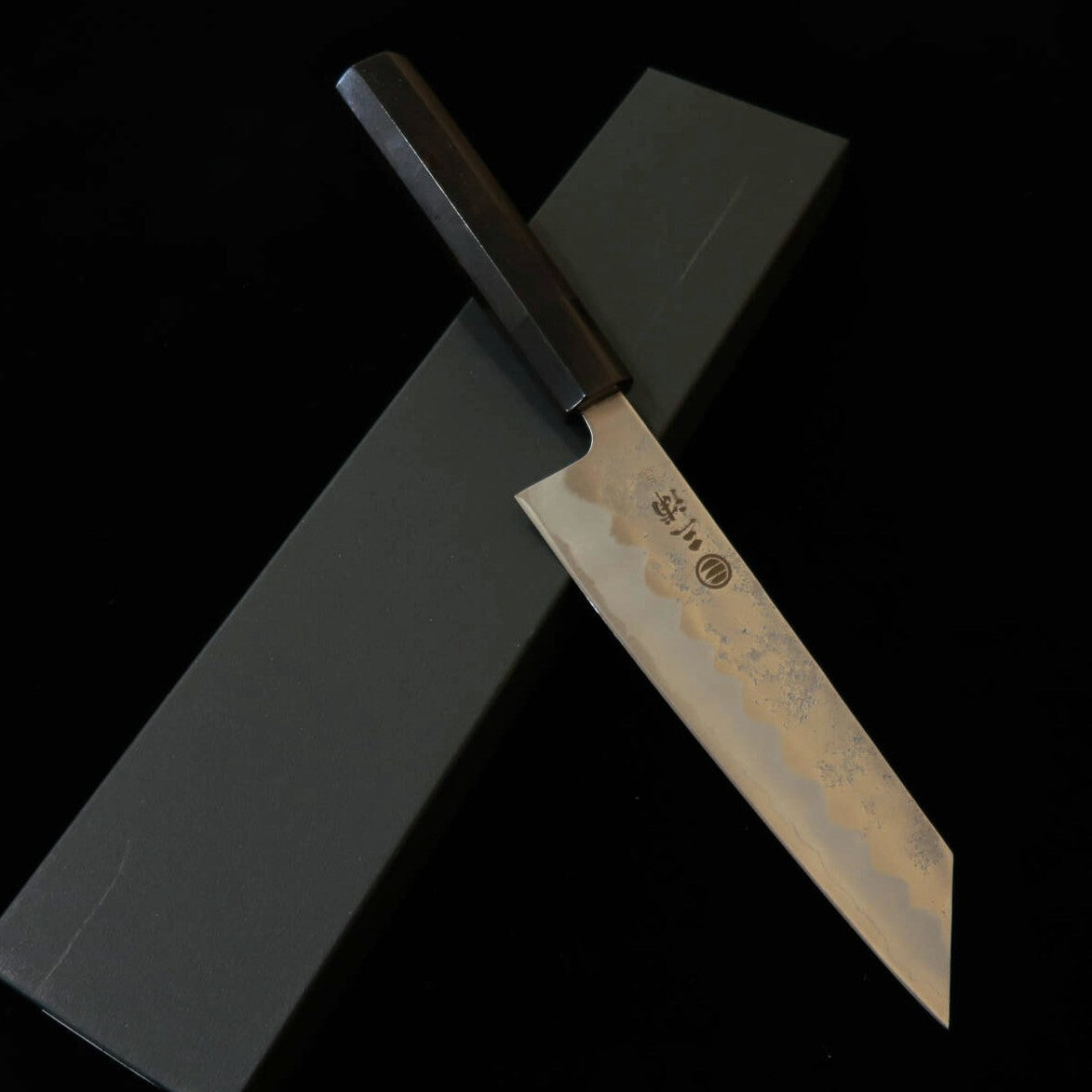 三浦MIURA 文化 銀紙三号 梨地 水牛黒檀柄（170mm）