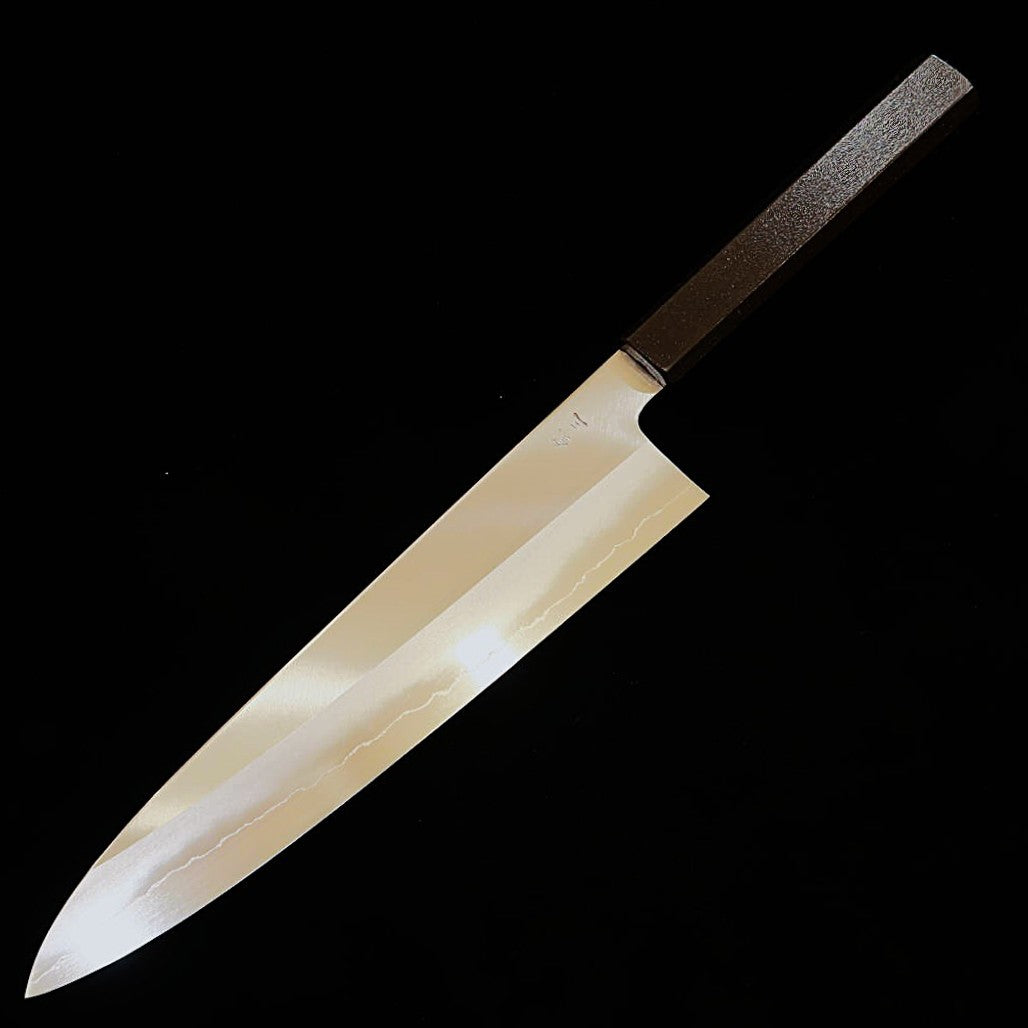 景清KAGEKIYO 銀紙三号 牛刀 漆八角柄 (210/240mm)