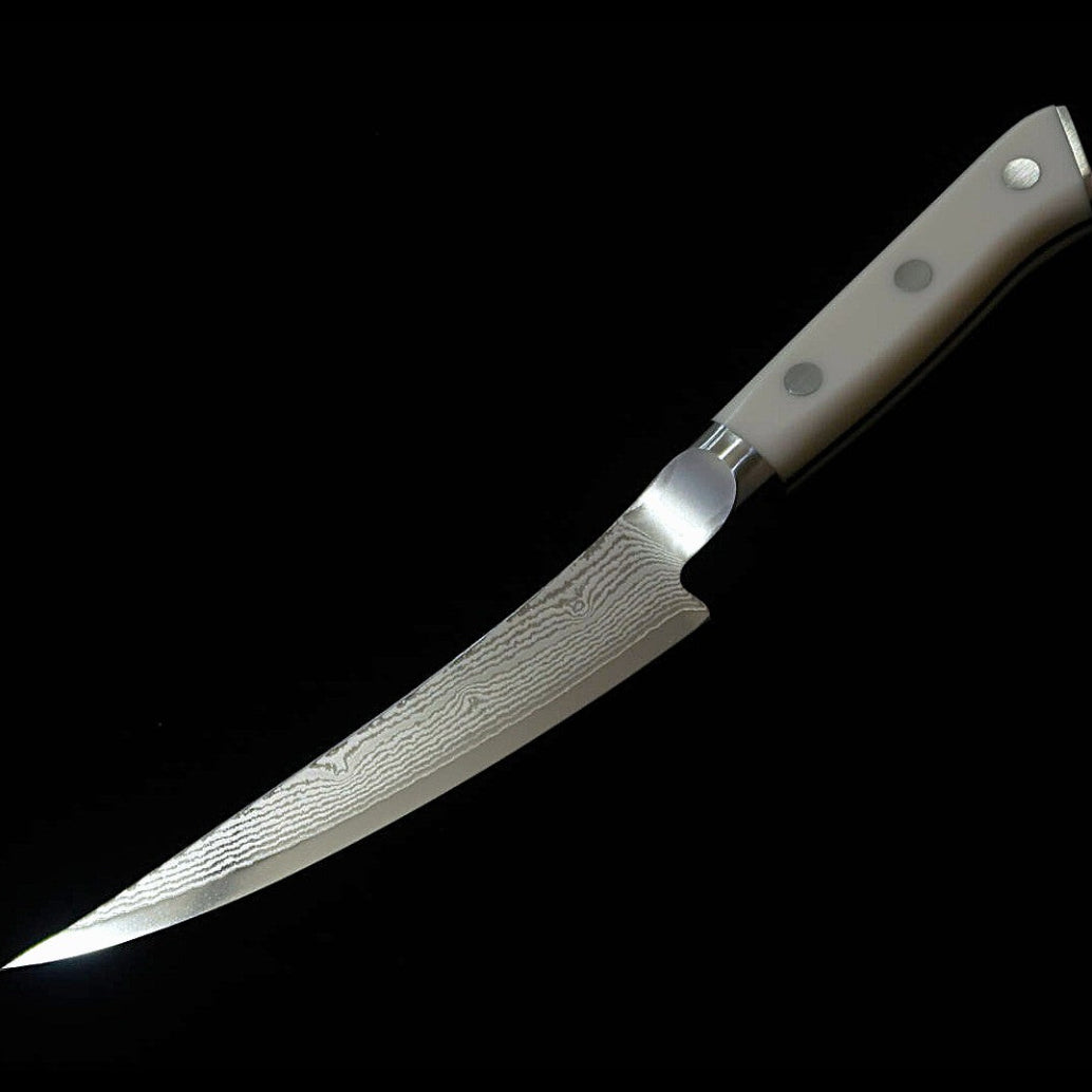 [Nuevo estándar] Zanmai MCUSTA ZANMAI Classic 3 Damasco, cuchillo deshuesador, Corian (165 mm)