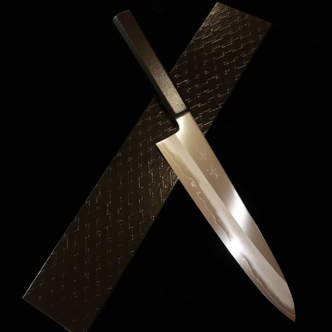 景清KAGEKIYO 銀紙三号 牛刀 漆八角柄 (210/240mm)