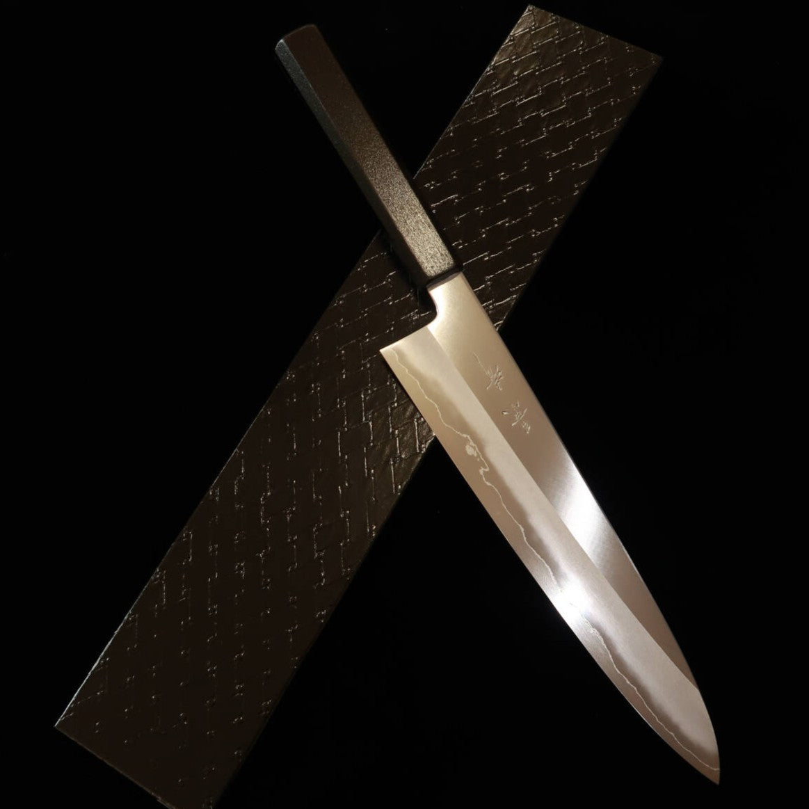 景清KAGEKIYO 銀紙三号 牛刀 漆八角柄 (210/240mm)