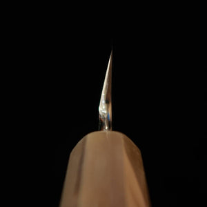 酔心 SUISIN 池田美和作 白紙二号 剣型柳刃 水本焼  黒檀八角柄 朴鞘（300ｍｍ）