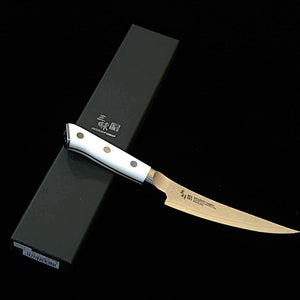 [Nuevo estándar] Zanmai MCUSTA ZANMAI Classic 3 Damasco, cuchillo deshuesador, Corian (165 mm)
