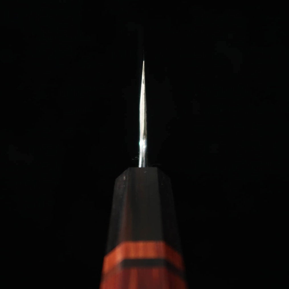 三浦頂MIURA Itadaki 田中義一 牛刀 白紙二号 黒打ち ブビンガハンドル （240ｍｍ）