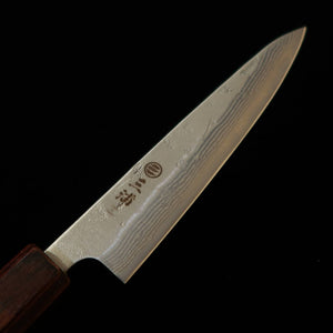 MIURA Petty, Swedish Steel, Nashiji Damascus with Keyaki Octagonal Handle (135mm)
