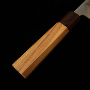 MIURA Petty, Swedish Steel, Nashiji Damascus with Keyaki Octagonal Handle (135mm)