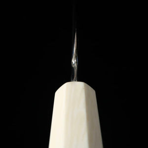 Miura佩 MIURA Obidama Yanagiba à bout rond VG10, finition miroir, manche turquoise (270 mm)