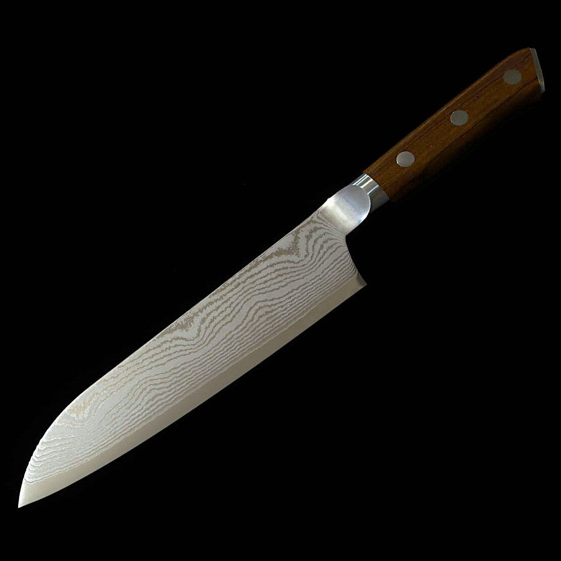 [Nouvelle référence] MCUSTA ZANMAI Zanmai Classic 3 Damas – Santoku, bois de fer (180 mm)