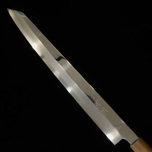 三浦佩MIURA Obidama 切付柳刃 左利き用 銀紙三号 鏡面仕上げ ブラジリアン花梨柄 （300ｍｍ）