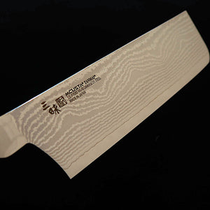 【Novo padrão】MCUSTA ZANMAI Classic 3 Damasco nakiri, cabo em ironwood (165 mm)