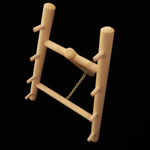 Étagère à couteaux pour 4 pièces, en bois de magnolia, à assembler.