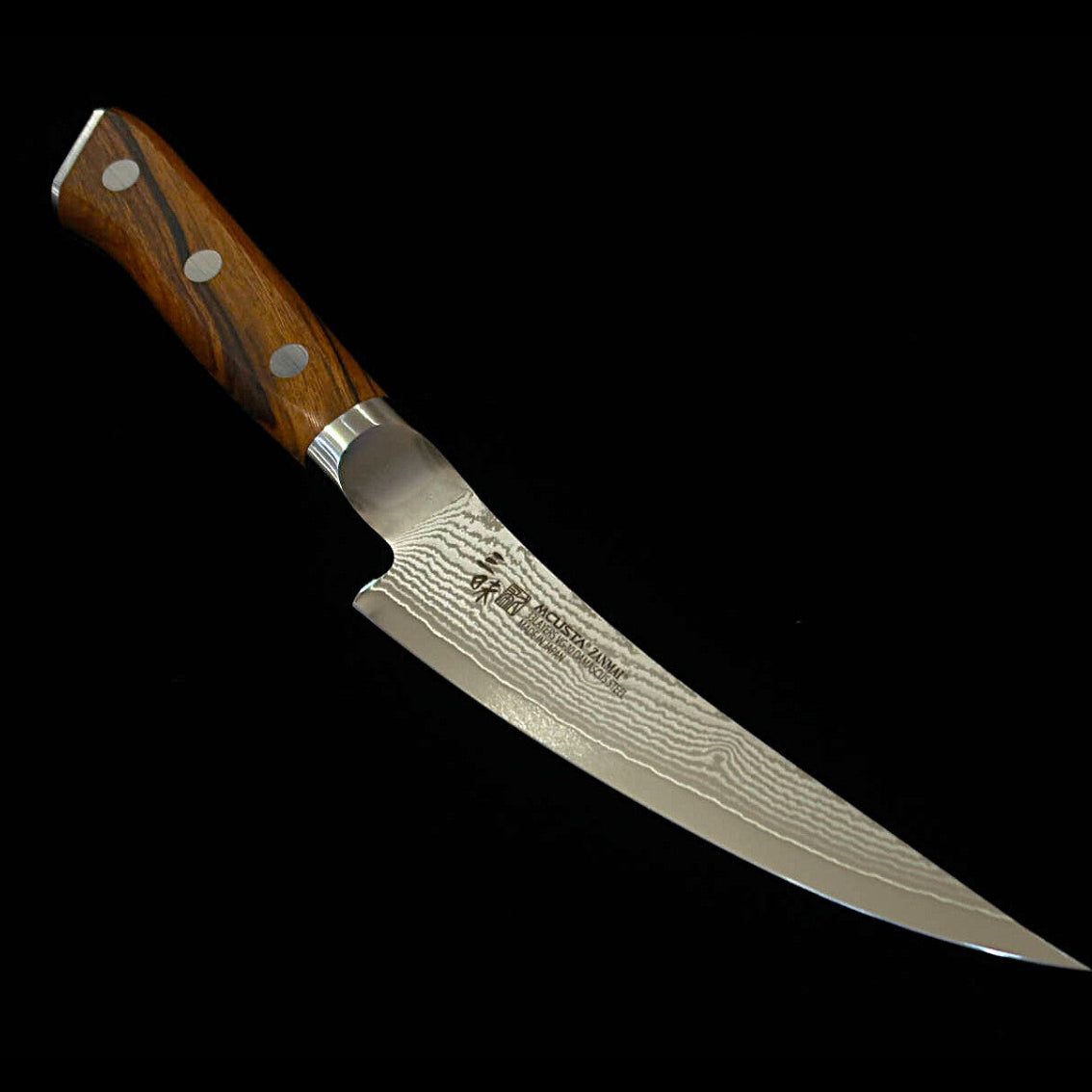 【新定番】三昧MCUSTA ZANMAI クラシック3ダマスカス　ボーニング アイアンウッド　(165mm)