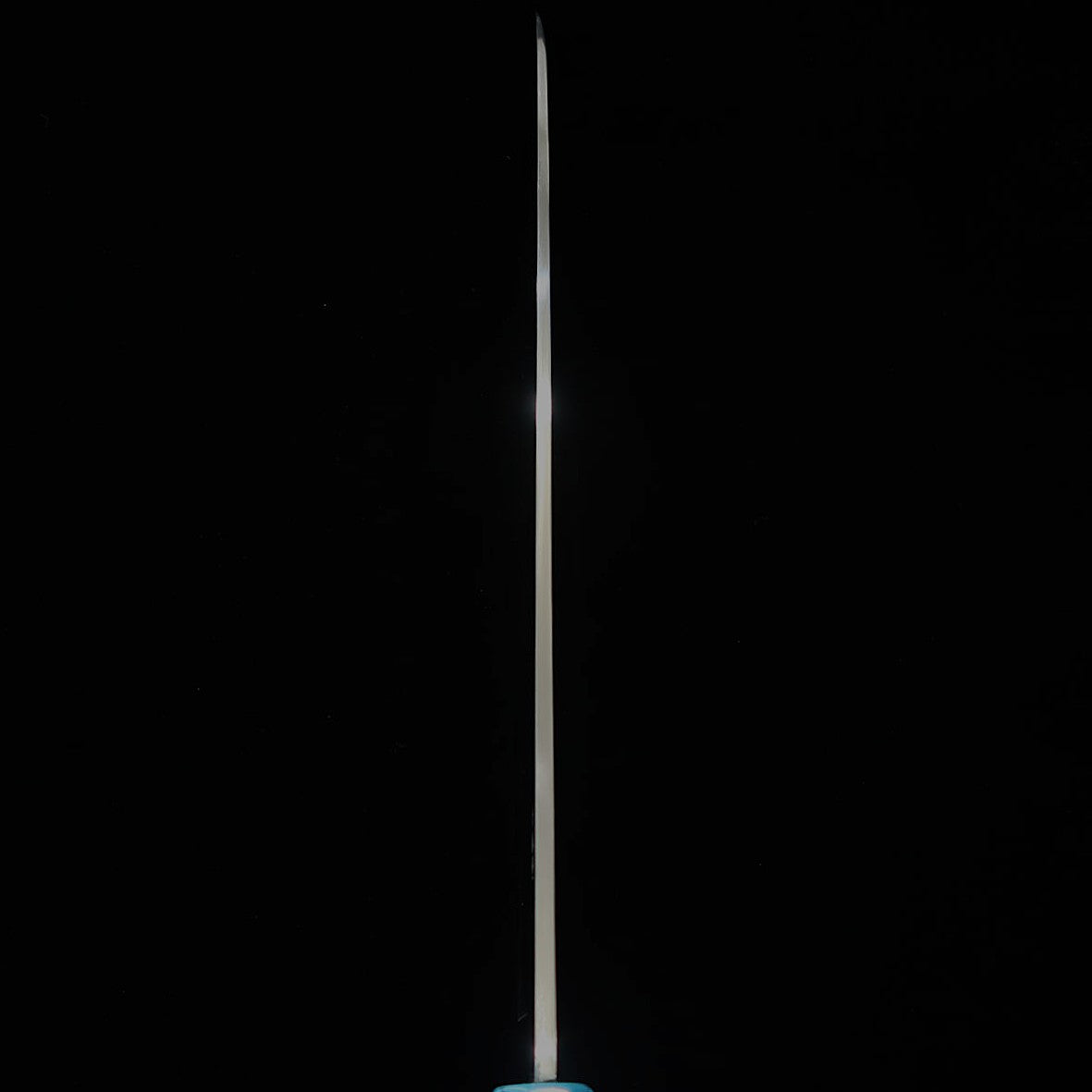 MIURA Obidama Yanagiba VG10 acabado espejo, mango turquesa (270/300 mm)