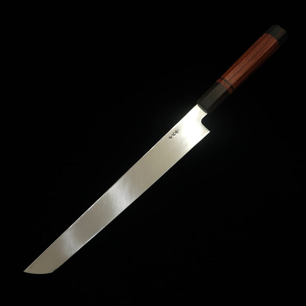 三浦佩MIURA Obidama 先丸柳刃 VG10 鏡面仕上げ ブビンガハンドル  （270ｍｍ）