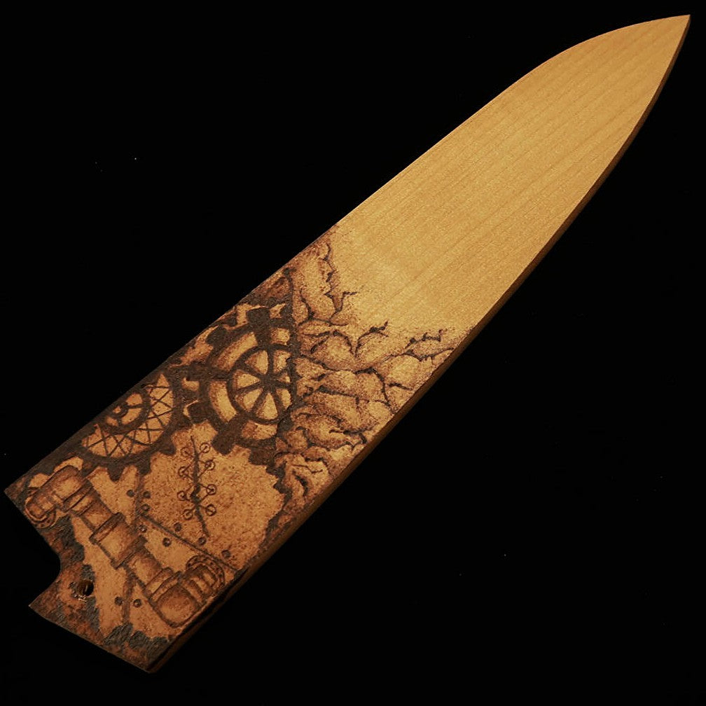 酔心 SUISIN 牛刀 INOX  朴鞘 -カラクリ- (240mm)