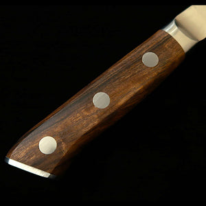 【Nouvelle référence】 Zanmai MCUSTA ZANMAI Classic 3 Damas, couteau à pain, manche en bois de fer (230 mm)