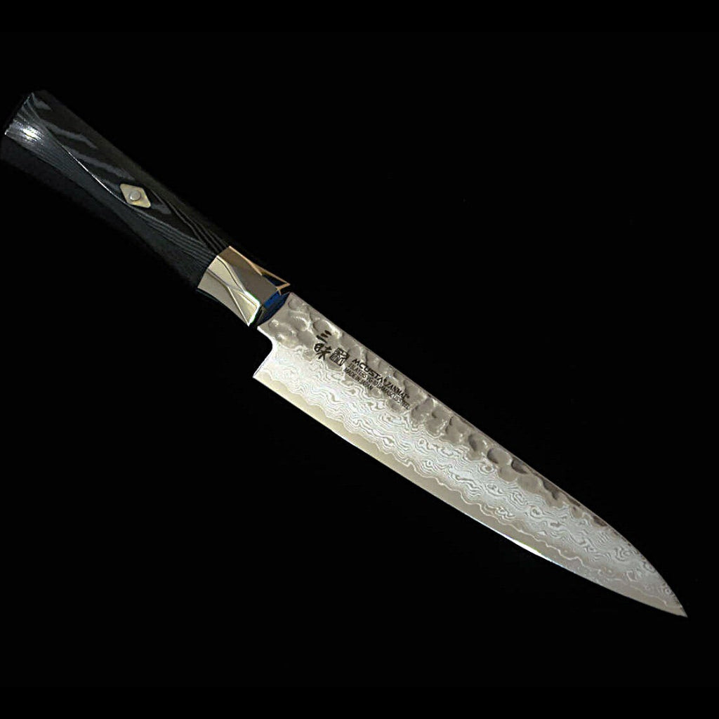 【新定番】 三昧MCUSTA ZANMAI シュプリーム3 鎚目 ペティ 黒 （90/110/150mm）