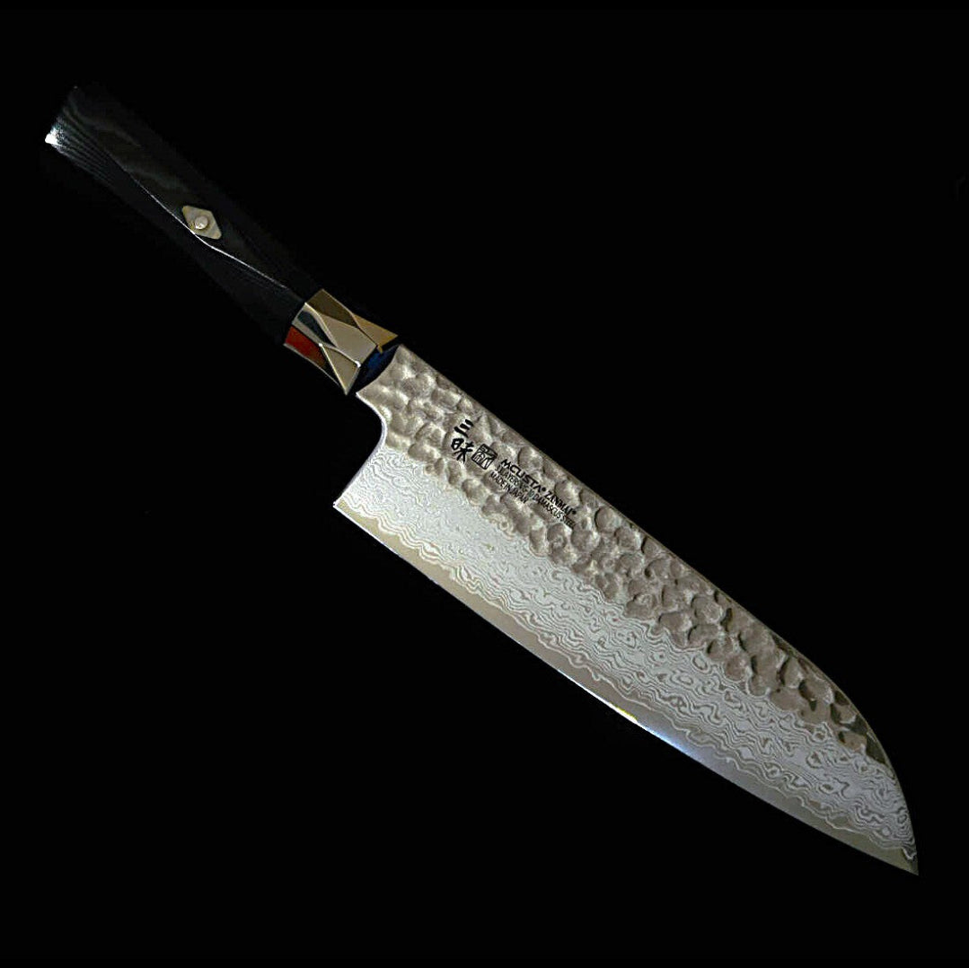 【新定番】三昧MCUSTA ZANMAI シュプリーム3 鎚目 三徳 黒（180mm）