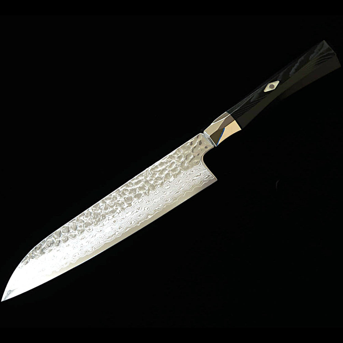 【新定番】三昧MCUSTA ZANMAI シュプリーム3 鎚目 三徳 黒（180mm）