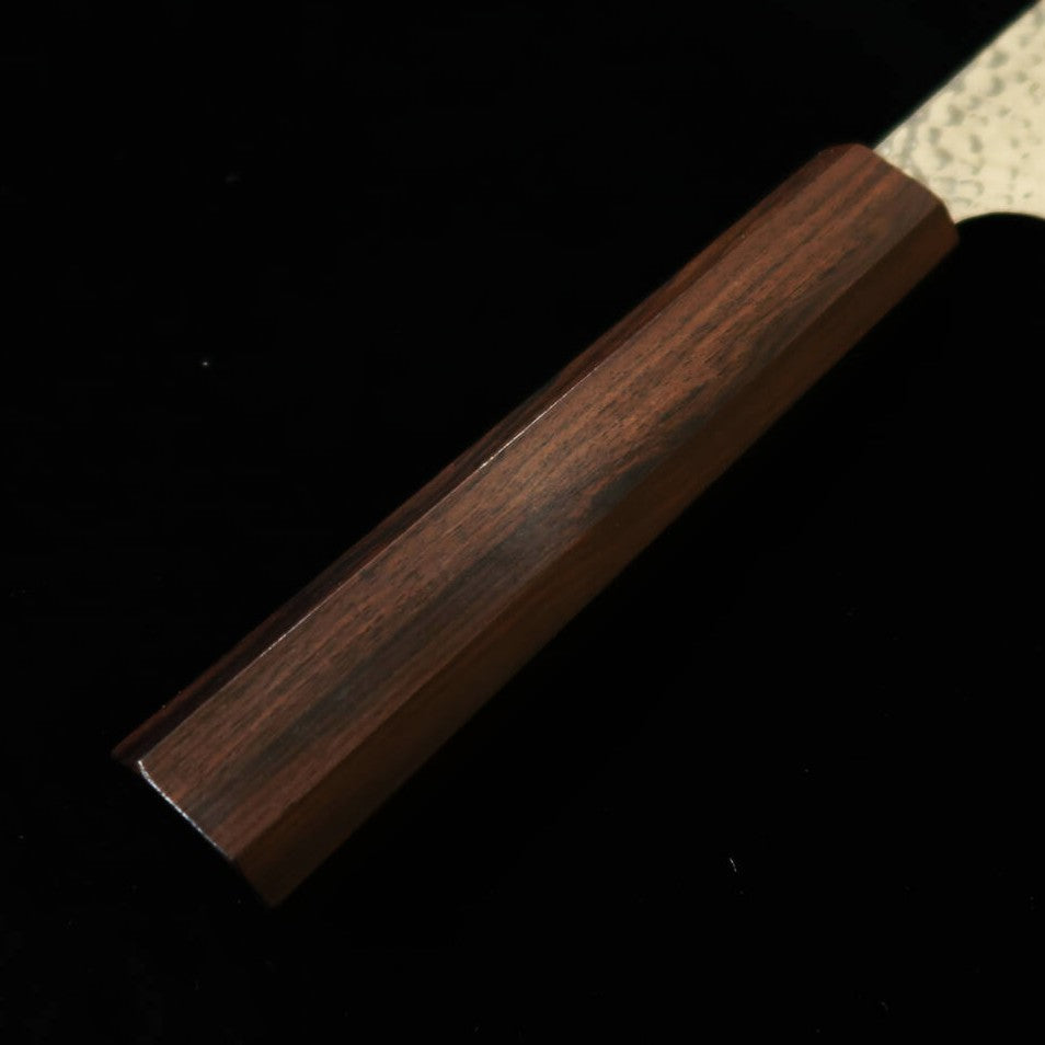 初心HATSUKOKORO 鷹 三徳 VG10 鎚目 ダマスカス 黒檀一体型（170mm）