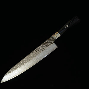 [Novo padrão] MCUSTA ZANMAI Supreme III martelado gyuto preto (180–240 mm)