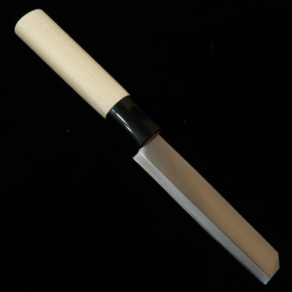 三浦 名古屋型鰻裂き 白鋼 磨き 朴柄（105mm）
