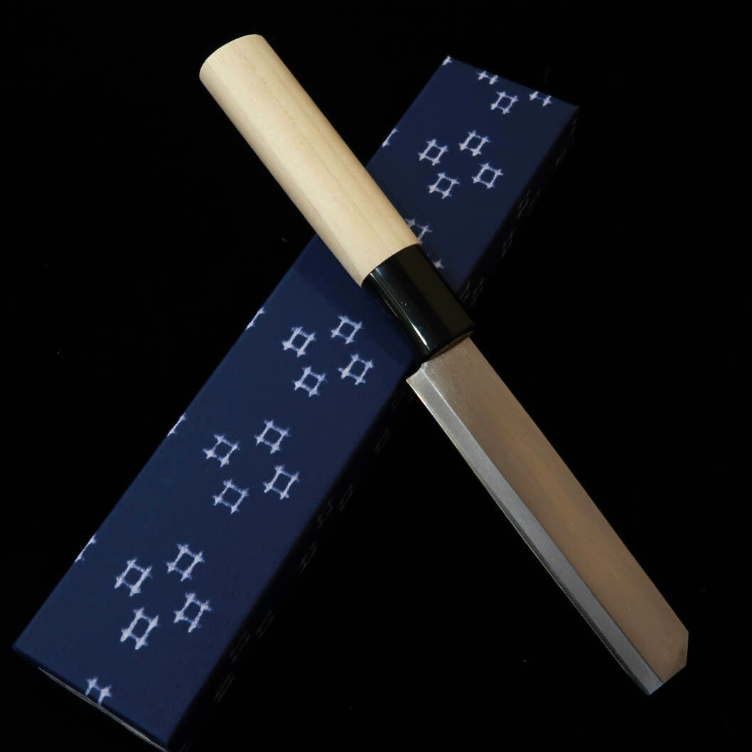 豊栄HOEI 名古屋型鰻裂き 白鋼 磨き 朴柄（105mm）