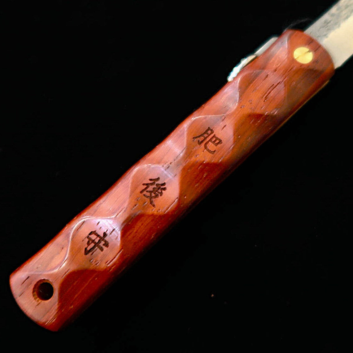 Higonokami HIGONOKAMI [Colaboración HALL HAUS] VG10, acabado martillado, damasco de 16 capas, mango de laminado reforzado (70 mm)