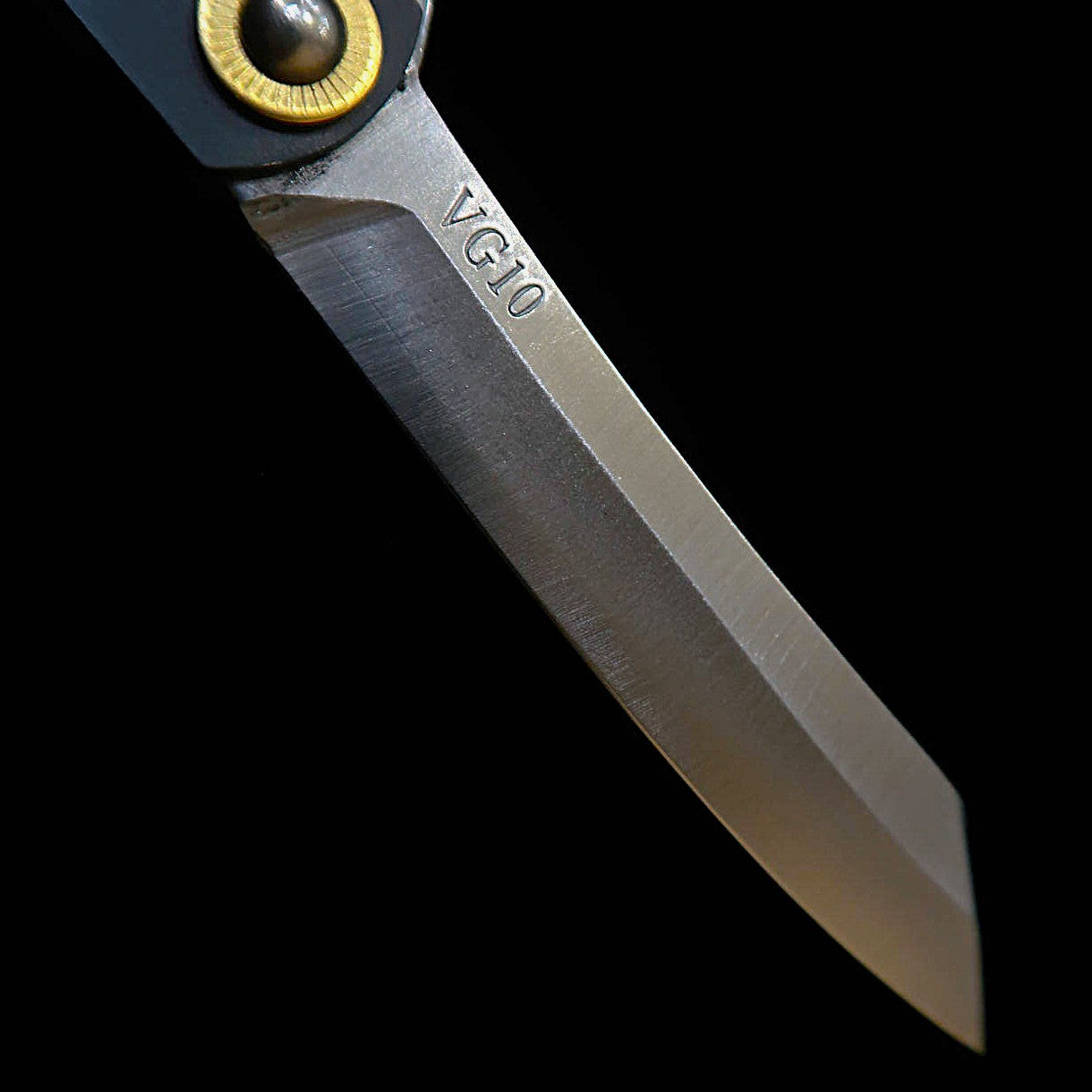 Higonokami (HIGONOKAMI) [HALL HAUS Collaboration] VG10 Blackened Brass Handle (70mm)