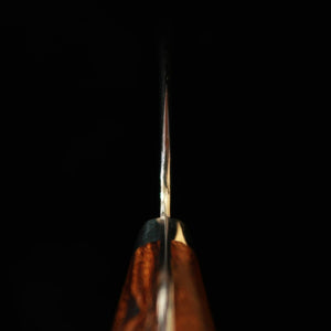 NIGARA forge Futakara gyuto SG2, finition kuro-uchi martelée, manche en ironwood (210 mm)