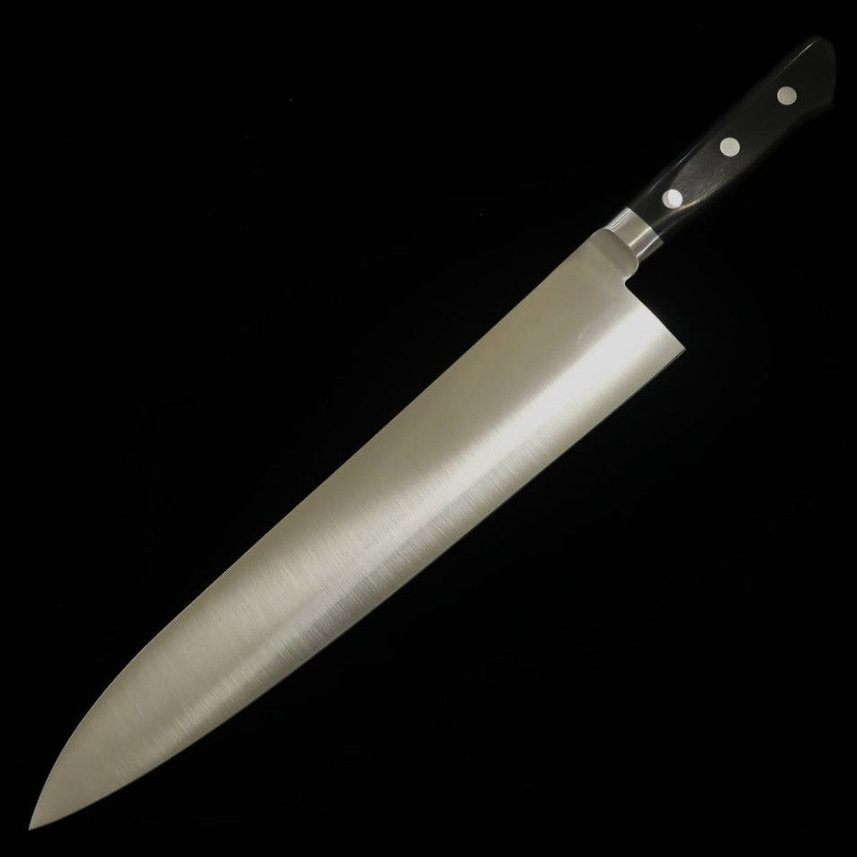 三浦 MIURA 牛刀 日本鋼 黒合板柄 （210-360ｍｍ）