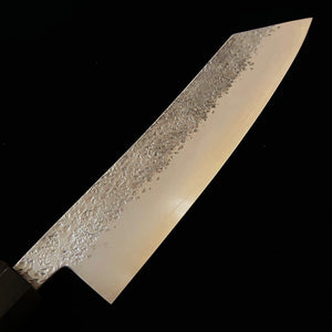 Miyazaki Kajiya MIYAZAKI KAJIYA -Tsubaki- Petty kiritsuke Aço Gin-3 Tsuchime Cabo integral de ébano (150 mm)