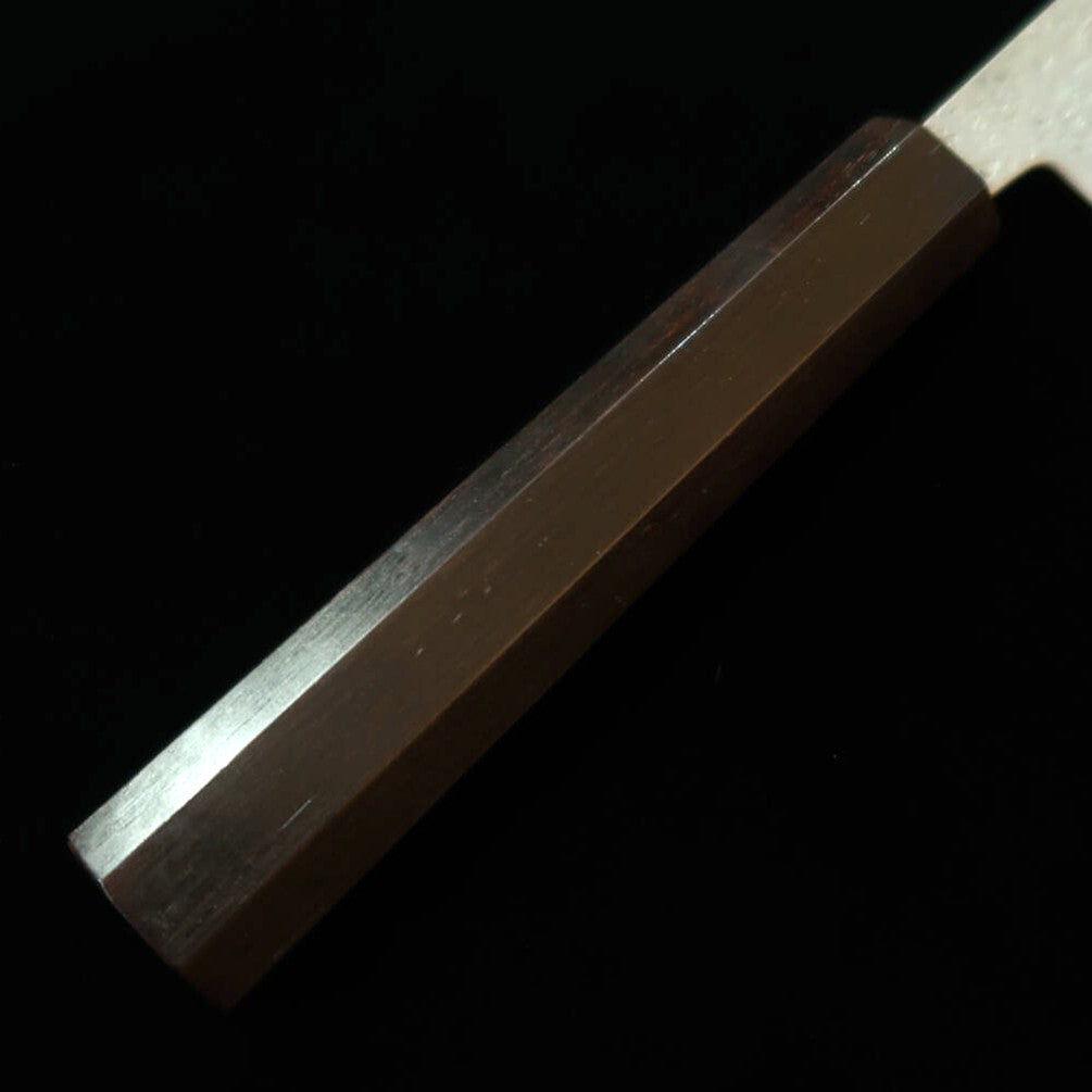 Miyazaki Kajiya MIYAZAKI KAJIYA -Tsubaki- Petty kiritsuke Aço Gin-3 Tsuchime Cabo integral de ébano (150 mm)
