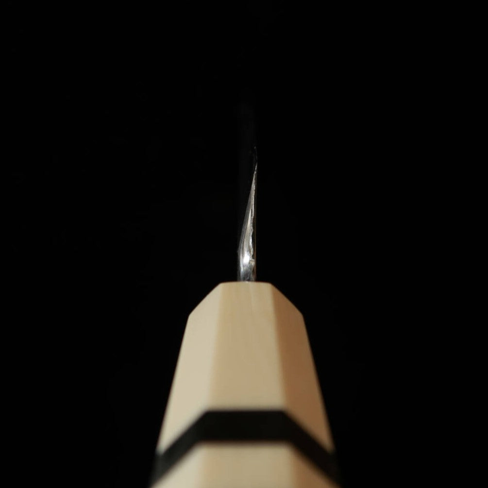三浦頂MIURAItadaki 柳刃 白紙二号 黒打ち ホワイトターコイズハンドル（270mm）