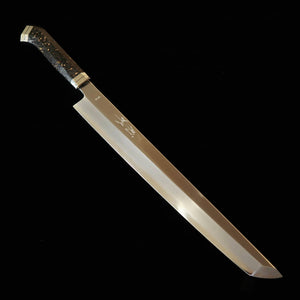 MIURA Obidama – yanagiba bout rond, VG10, finition miroir, manche en fibre de carbone (300 mm)
