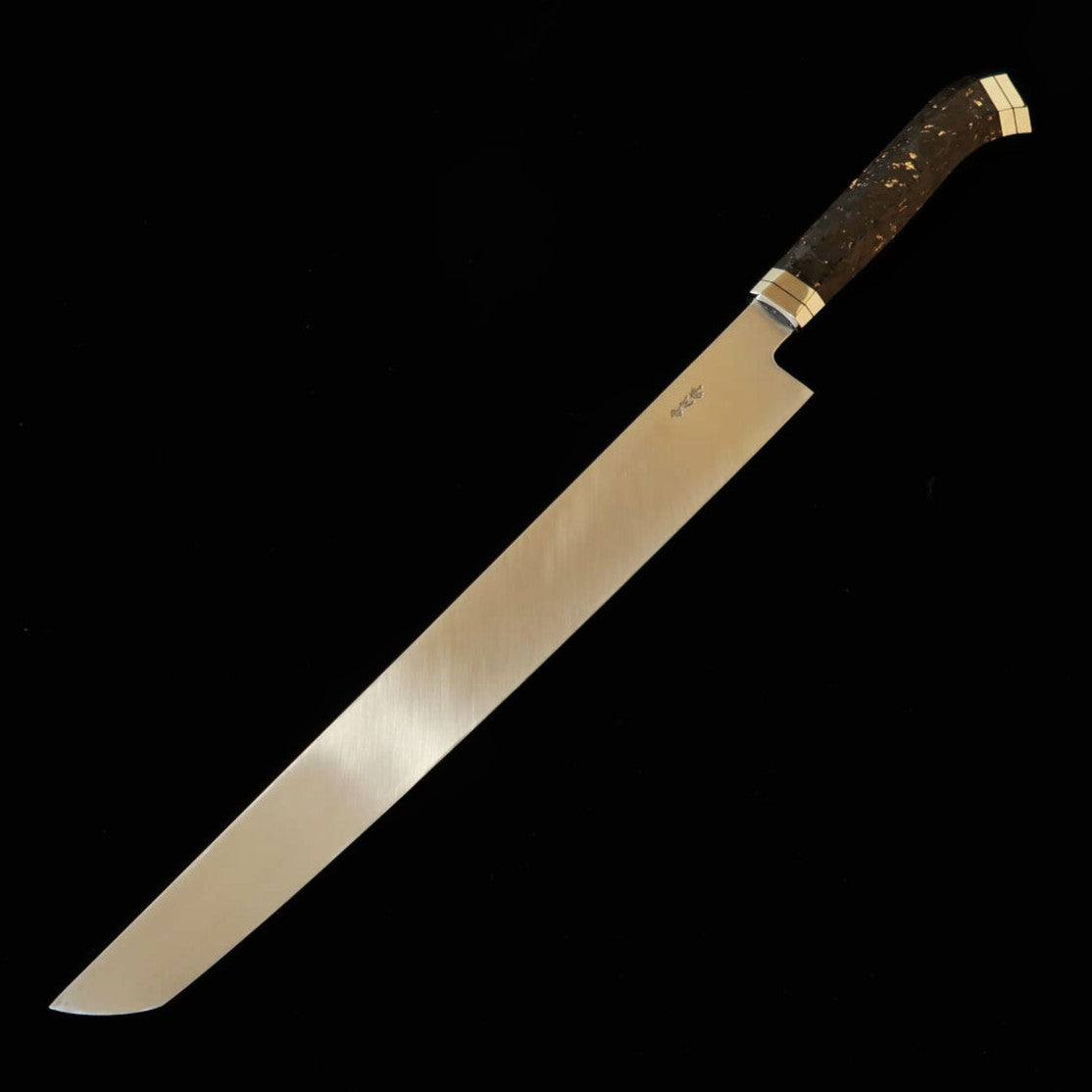 三浦佩MIURA Obidama 先丸柳刃 VG10 鏡面仕上げ カーボンファイバーハンドル（300mm）