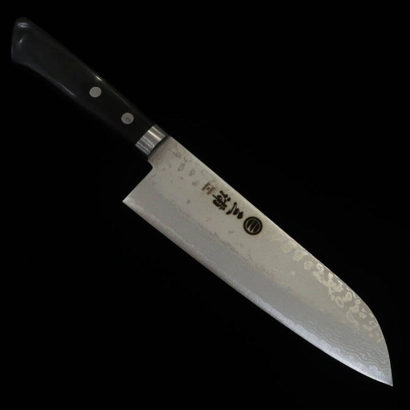 三浦MIURA 三徳 VG10 ダマスカス 黒柄 （165ｍｍ）