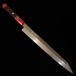 MIURA Obidama Miura Obidama Yanagiba kiritsuke « Kandokoro » VG10 miroir, manche custom rouge (300 mm)