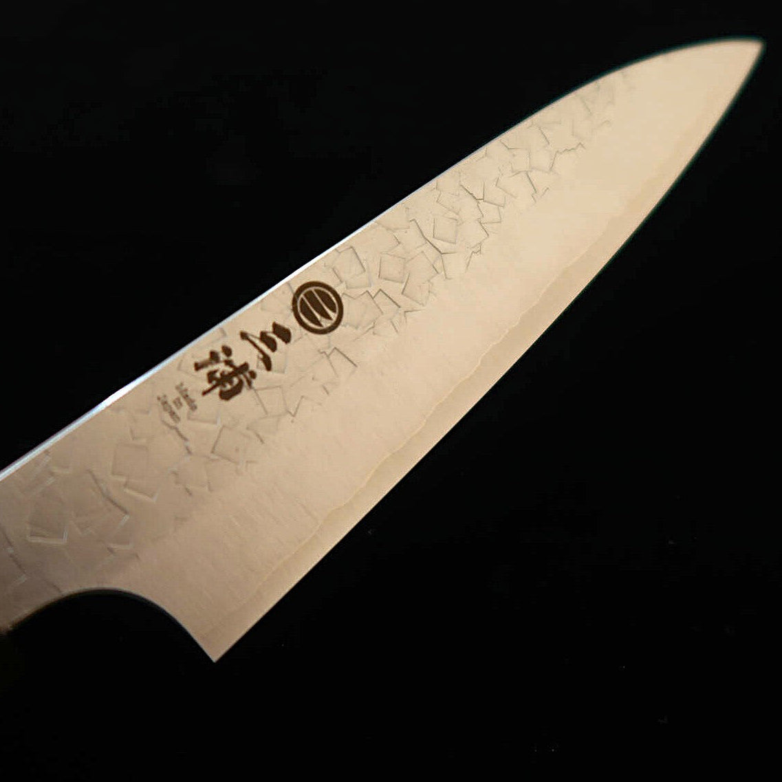 三浦 MIURA ペティ SG2 鎚目 黒檀ターコイズ八角柄（90/135mm）