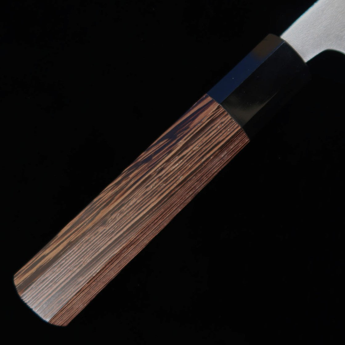 Hajime × Yoshikane Gyuto SKD Aço Rápido Acabamento Nashiji Cabo de Búfalo Preto e Wenge (240mm)