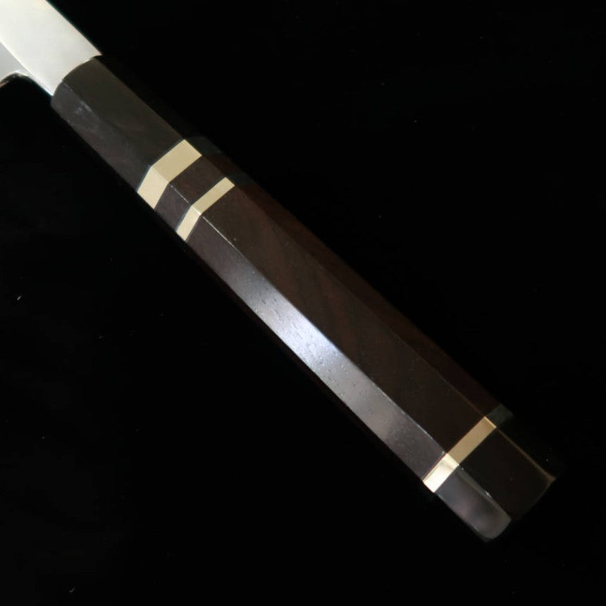 三浦佩MIURAObidama 切付柳刃 左利き用 銀紙三号 木砥仕上げ 黒檀銀巻柄（270mm）