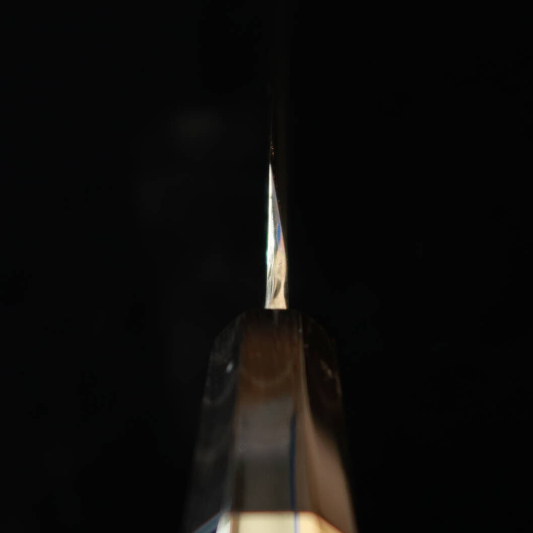 三浦佩MIURAObidama 切付柳刃 左利き用 銀紙三号 木砥仕上げ 黒檀銀巻柄（270mm）