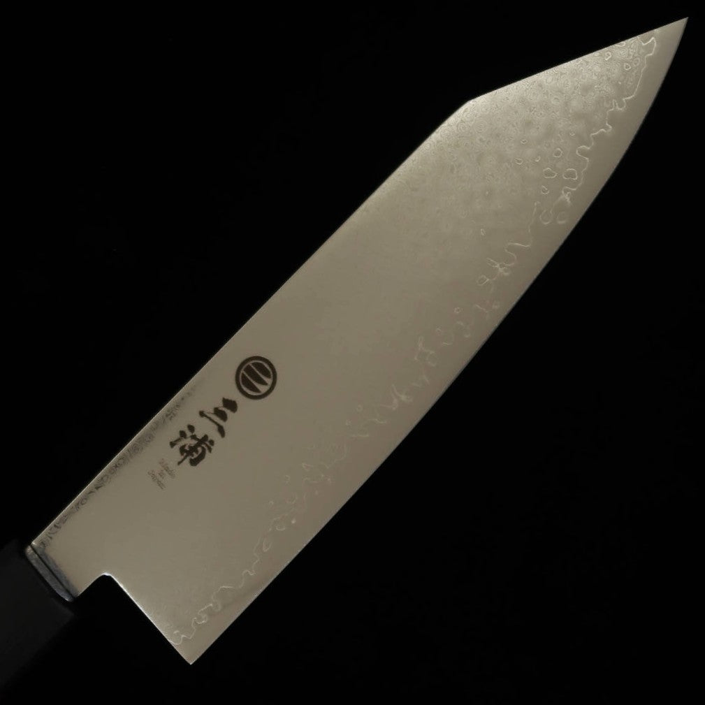 三浦MIURA 切付 33層ダマスカス 八角赤合板 （180ｍｍ）